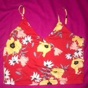 Floral crop top